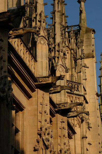Frankrijk, gotische gerechtsgebouw van Rouen in Normandië — Stockfoto
