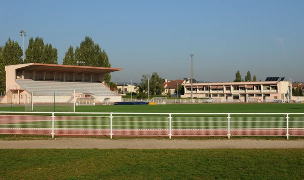 Franciaország, a stadion Les Mureaux — Stock Fotó