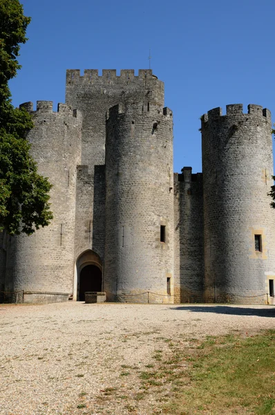 France, the medieval castle of Roquetaillade in Gironde — Stock Photo, Image