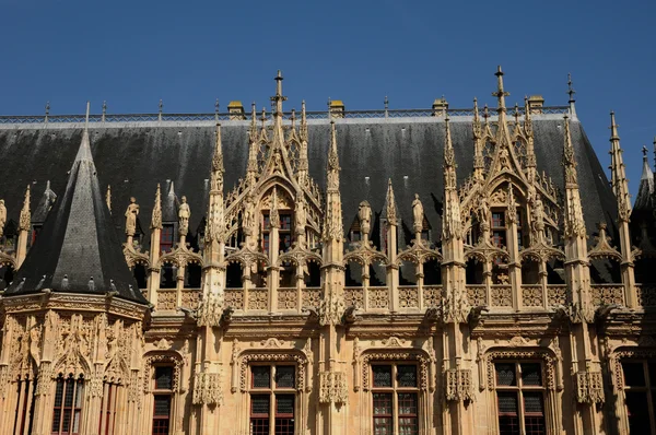 France, palais de justice gothique de Rouen en Normandie — Photo