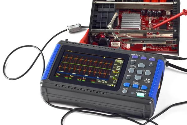 stock image Compact digital storage oscilloscope