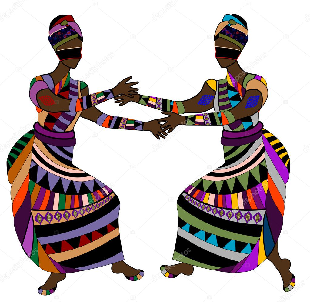 Ethnic dance — Stock Vector © Yuliyakonyayeva #8132066