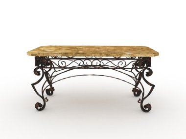 Wrought iron table clipart