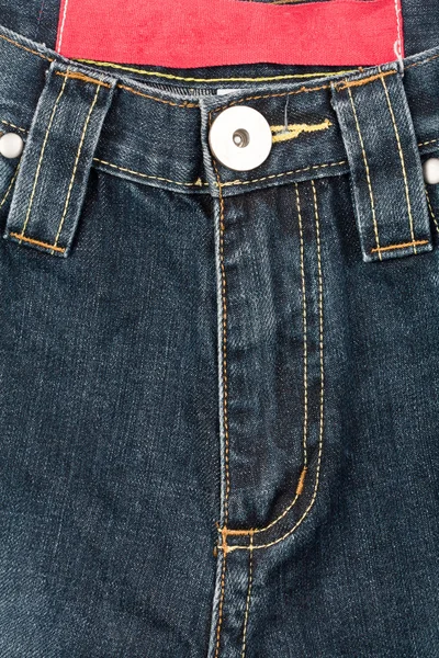 Blå jeans front — Stockfoto