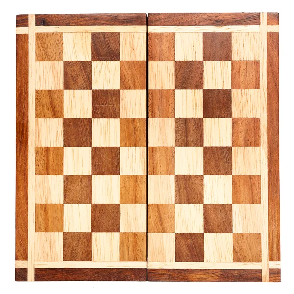 Old wooden chess board — Stock Photo, Image
