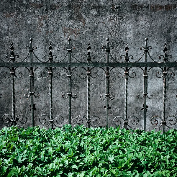 금속 울타리 및 벽 — 스톡 사진
