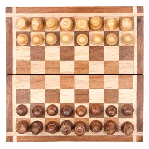 stock image Chess board with all pieces