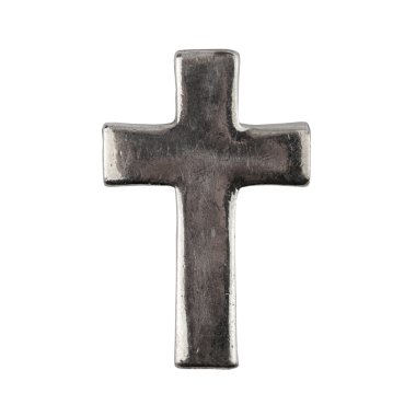 Old grungy metal cross clipart