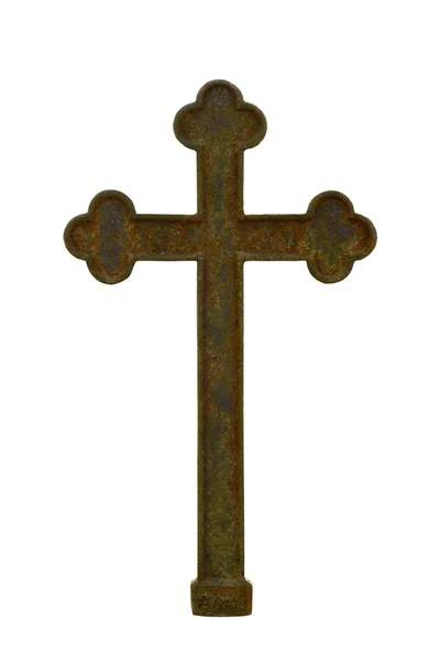 Starý rezavý kříž — 图库照片