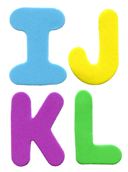stock image Colorful foam letters