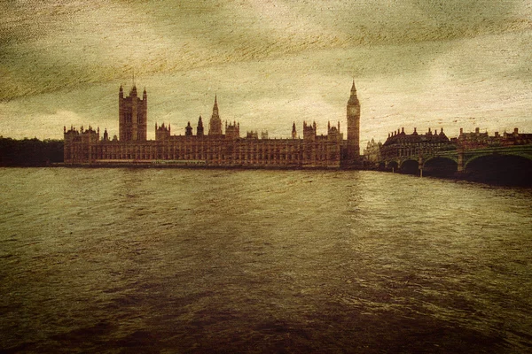 Grunge vintage tausta House of Parliament — kuvapankkivalokuva