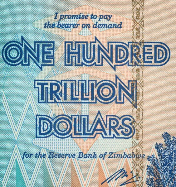 Cem triliões de dólares — Fotografia de Stock