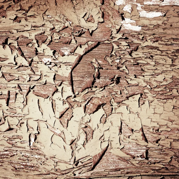오래 된 나무 벽 치핑 — 스톡 사진