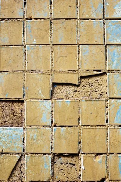 Textur der alten Fliesenwand — Stockfoto