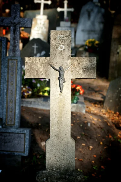 Cruzes do cemitério — Fotografia de Stock