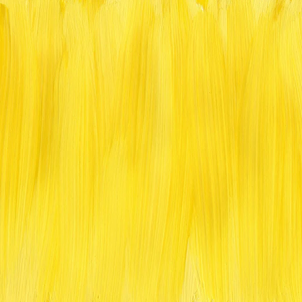 Amarelo pintado à mão fundo acrílico — Fotografia de Stock