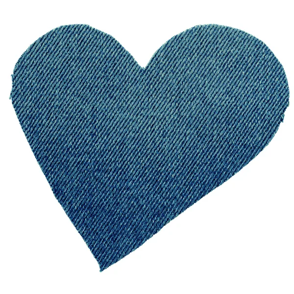Heart from jeans — Stock Photo, Image
