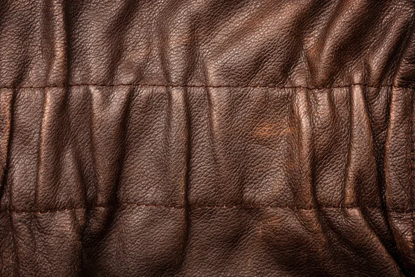 Ruffled leather background — Stock Photo, Image