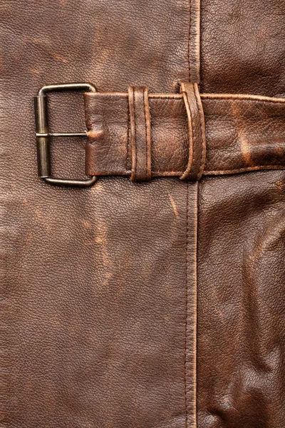 Leather and buckle — Stock Photo, Image