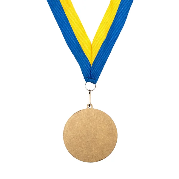Złoty medal na wstążce — Zdjęcie stockowe