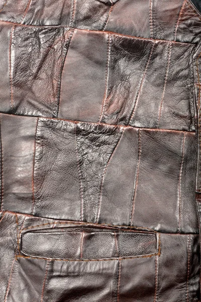 Leather pieces texture — Stock Photo, Image