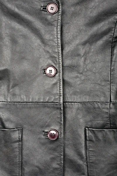 Frammento di giacca di pelle — Foto Stock