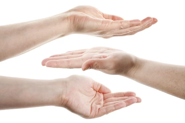 Prázdný ženské ruce — Stock fotografie