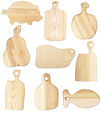 Set of chopping boards clipart