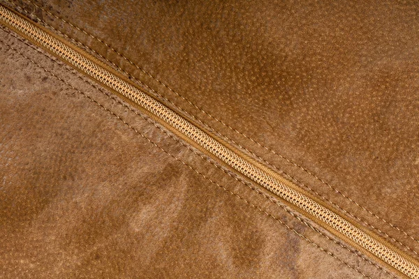 Zipper and suede — Stock Photo, Image