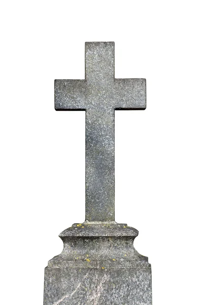 Старый гранитный крест — стоковое фото