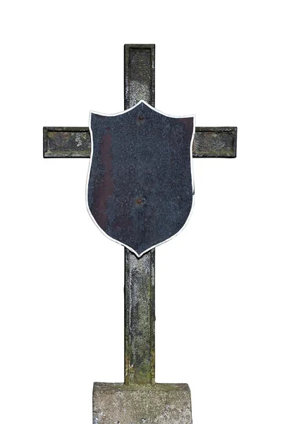 Старый ржавый металлический крест — стоковое фото