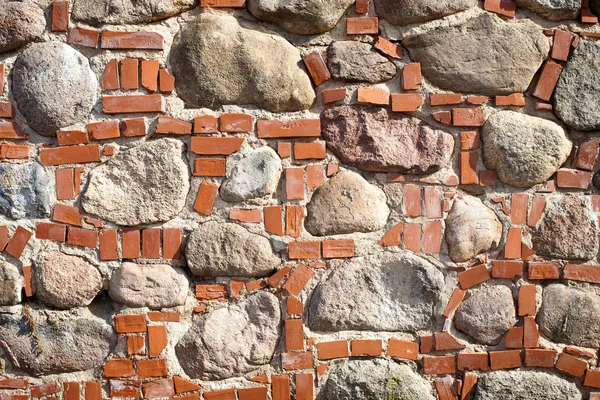 Πέτρα και τούβλο τοίχων — Φωτογραφία Αρχείου