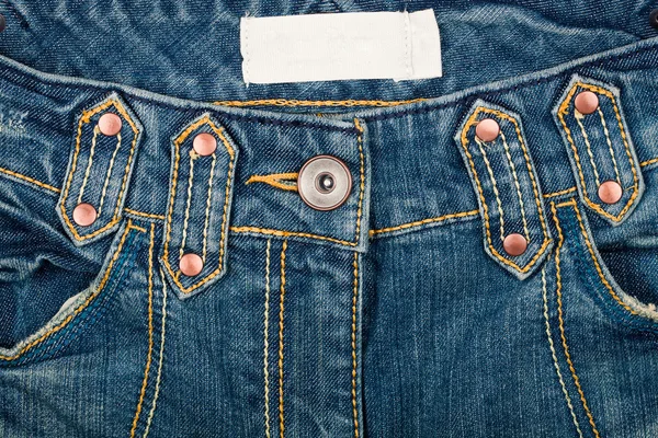 Сині джинси фронт — стокове фото