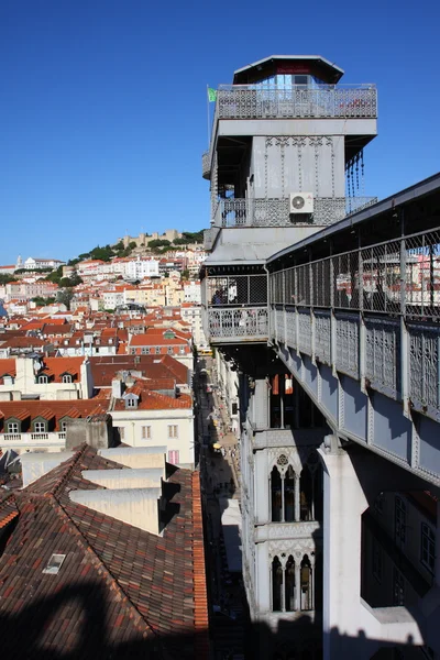 Ascensor de Santa Justa, Lisboa, Portugal — Foto de Stock