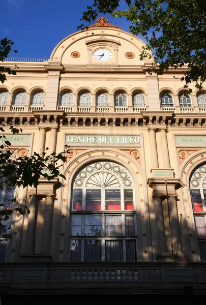 Liceu, 바르셀로나, 스페인의 웅대한 극장 로열티 프리 스톡 이미지
