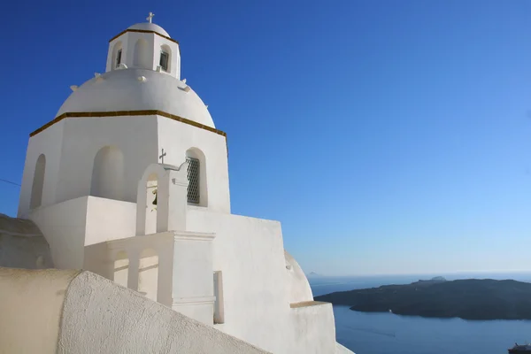 Widok wulkan z fira, santorini, Grecja — Zdjęcie stockowe