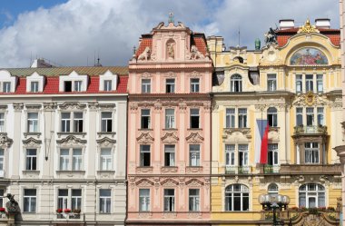 wenceslas square, Prag binalarda