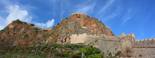 Monemvasia walls panorama — Stock Photo, Image