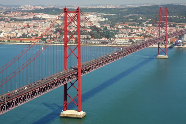Red bridge, Lisbon, Portugal — Stock Photo, Image