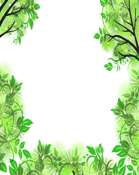 Foliage frame with copyspace — Stock fotografie
