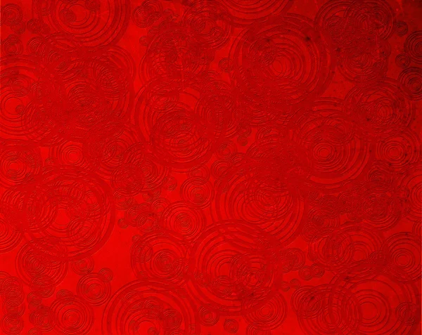 Red abstract background with circles — Stock Photo, Image