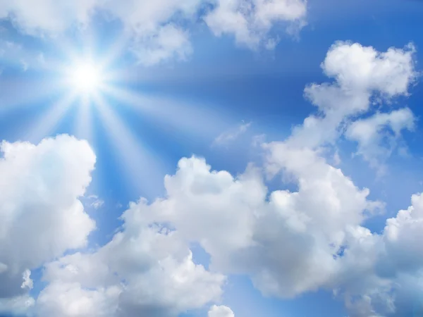 Υψηλής ποιότητας ηλιόλουστο ουρανό με σύννεφα — Φωτογραφία Αρχείου