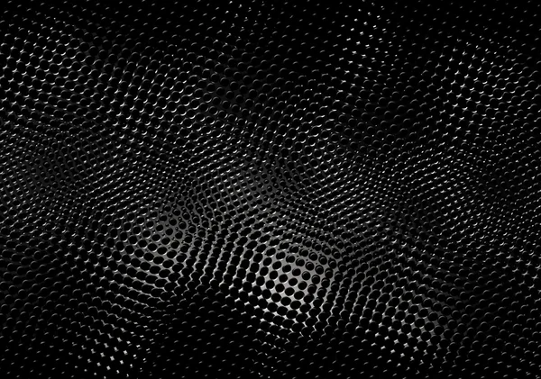 Fondo abstracto negro con puntos metálicos — Foto de Stock