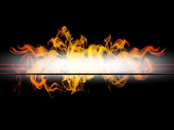 Abstract background with flames and copyspace — Stock Photo, Image