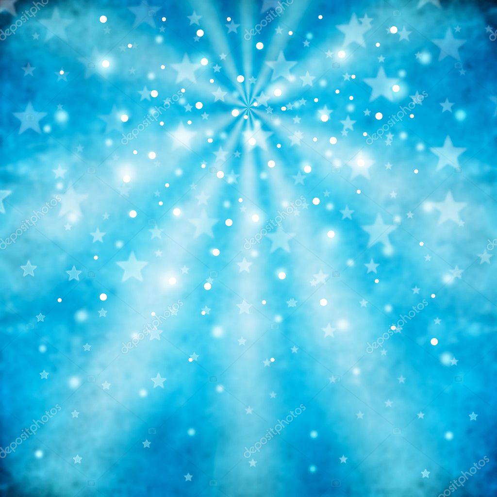 Blue abstract background with stars Stock Photo by ©lollok 8311602