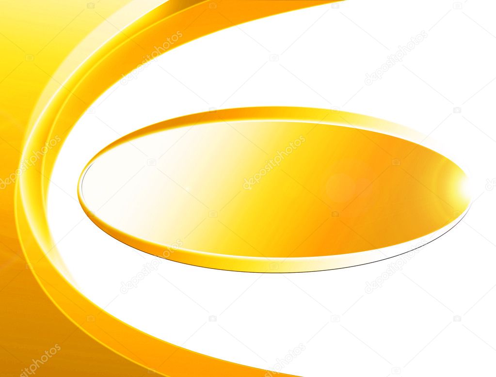 Gold abstract background with ellipse