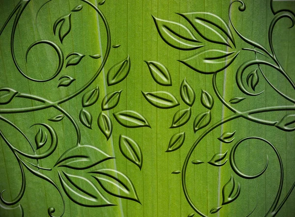 Fond abstrait floral vert — Photo