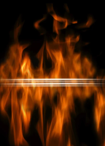 Abstrakt bakgrund med brinnande lågor — Stockfoto