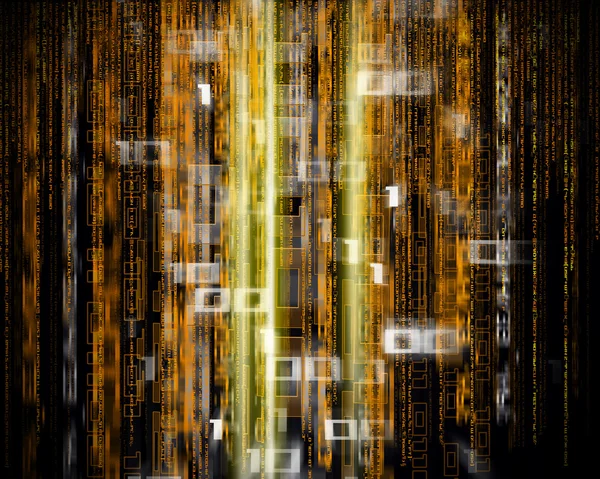 Digitaler abstrakter Hintergrund mit binärem Code — Stockfoto