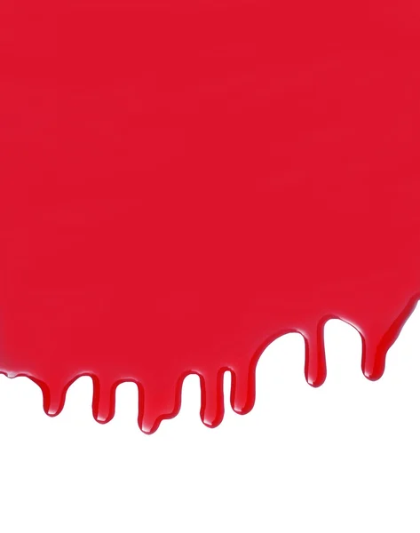 Tinta de sangue vermelho com fundo gotas — Fotografia de Stock
